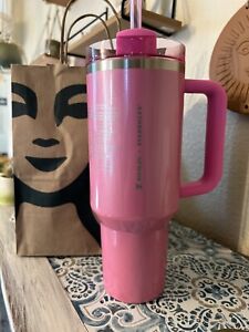 ?NEW LIMITED EDITION Starbucks x Stanley Cup 2024 Collab (40 oz) Pink Tumbler ? - Sold on eBay January 7th, 2024 for $280.00