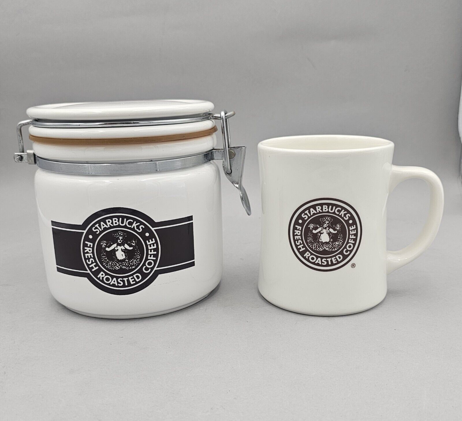 Starbucks Vintage Coffee Canister And Matching 16oz Mug. - Sold on eBay April 1st, 2025 for $70.00