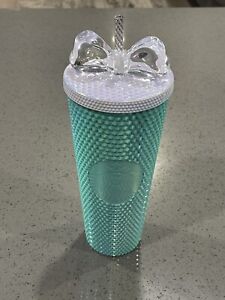 2023  Starbucks Bling Tiffany Blue studded tumbler 24 OZ PHILIPPINES  exclusive - Sold on eBay August 7th, 2023 for $200.00
