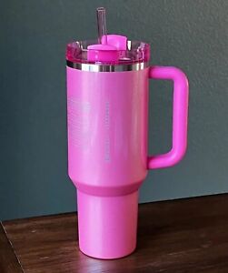SHIPS NOW ?? 2024 Starbucks x Stanley Cup Holiday Tumbler 40 oz Pink - Sold on eBay January 5th, 2024 for $225.00