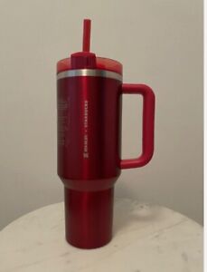 Starbucks x Stanley Cup Holiday 2023  Red Tumbler 40 oz Limited Edition - Sold on eBay November 25th, 2023 for $179.99