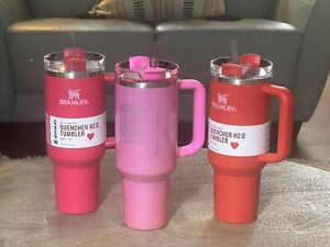 Stanley Starbucks 2024 - Target Exclusive Valentines Cosmo Pink & Red Set Of 3. - Sold on eBay January 4th, 2024 for $500.00
