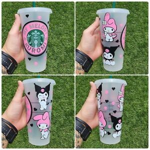 30 Count Melody & Kuromi Sanrio Starbucks Custom Handmade Reusable Cold Cup - Sold on eBay August 16th, 2023 for $600.00