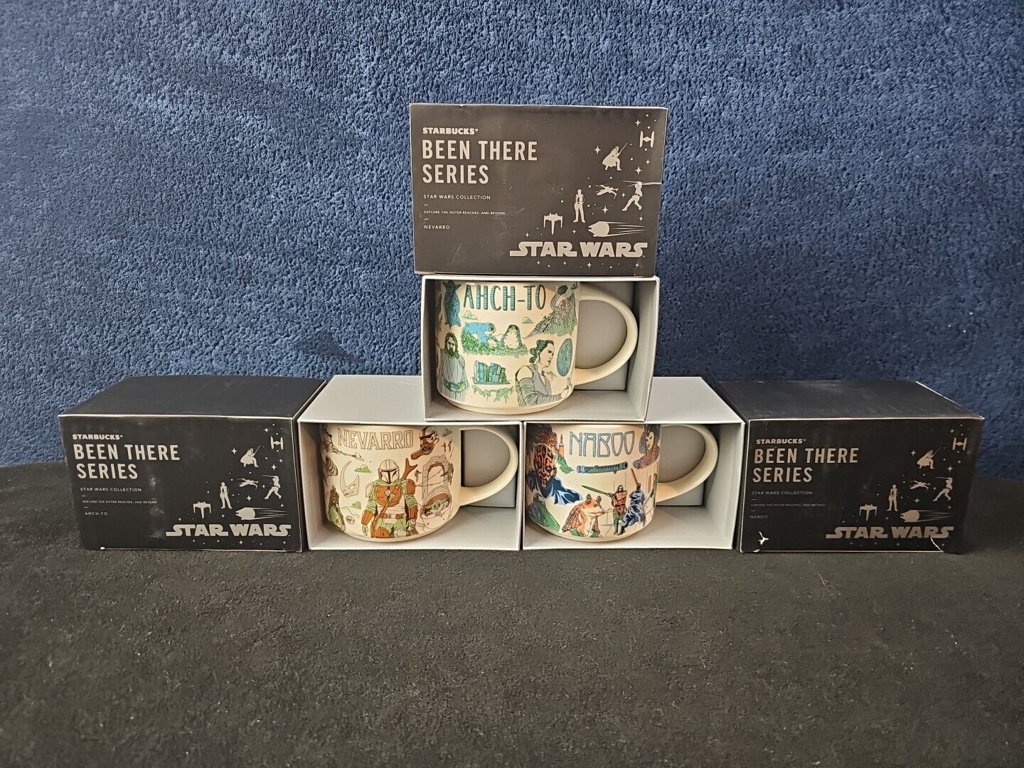 Disney Star Wars Mug Set 2022 Starbucks Been There Series Nevarro Ahch-To Naboo - Sold on eBay January 19th, 2025 for $95.00