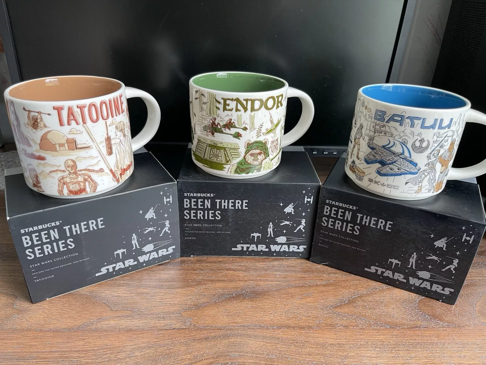 2021 Starbucks Star Wars Cups Set Tatooine Endor Batuu Been There Series Mugs - Sold on eBay May 6th, 2025 for $229.98