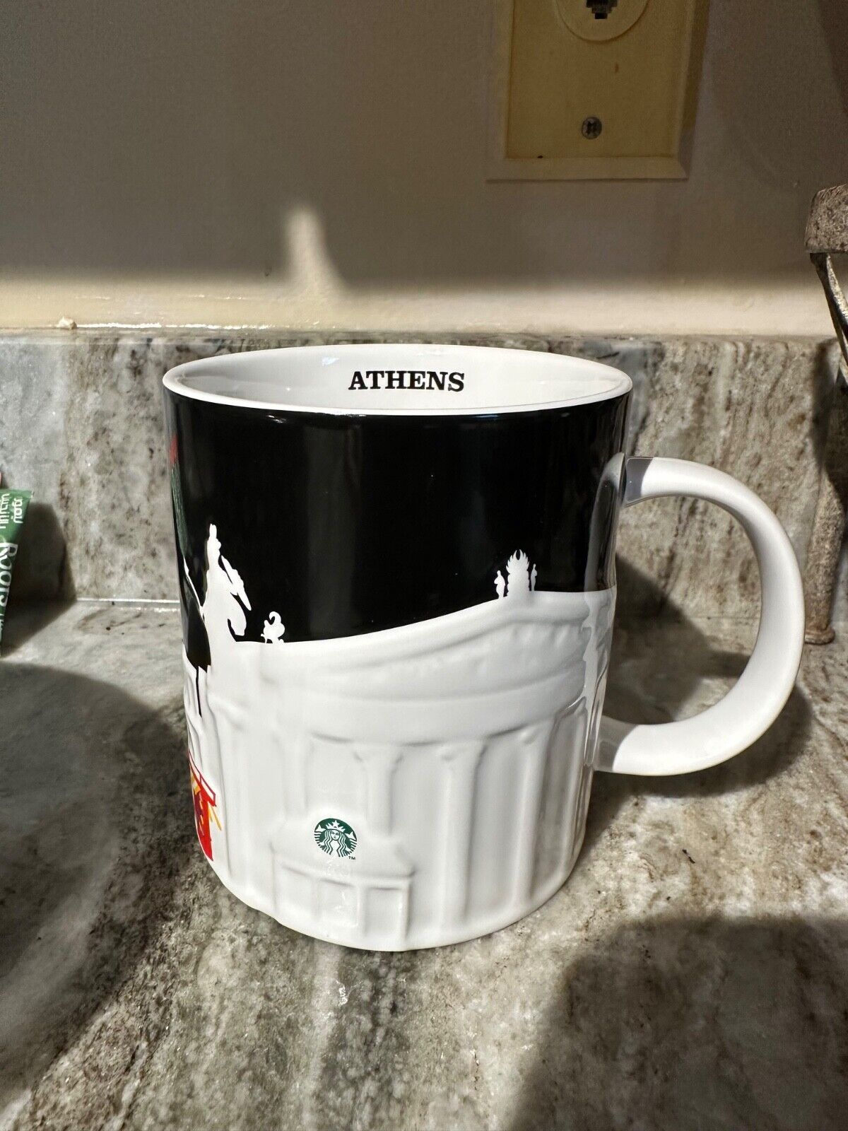Starbucks Athens Relief mug.  Brand new, unused with SKU  ?? - Sold on eBay February 3rd, 2025 for $65.00 (2 bids) 