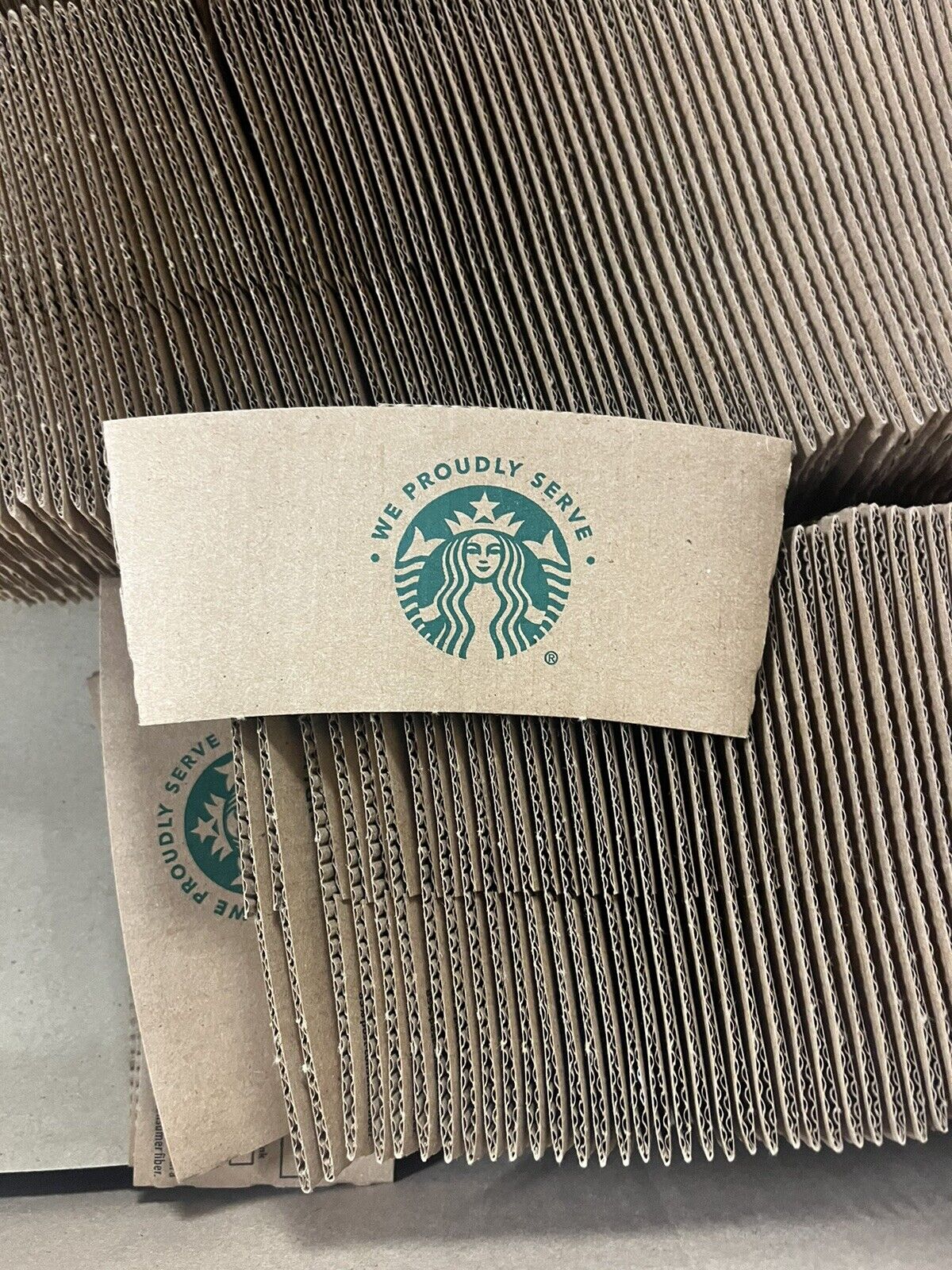 Lot Of 1000 Starbucks Coffee sleeves Cheap - Sold on eBay January 23rd, 2025 for $80.00