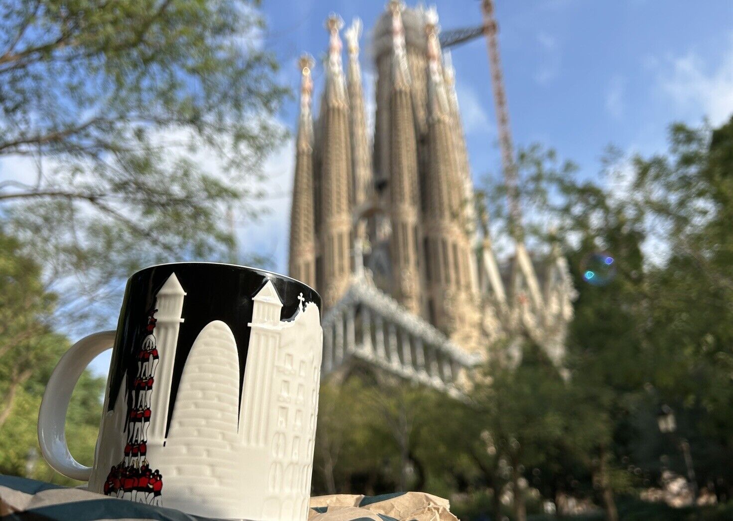 Brand New Embossed Starbucks Barcelona Spain Relief Black White Ceramic Mug 16oz - Sold on eBay February 22nd, 2025 for $75.00