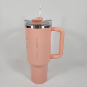 RARE HTF Stanley x Starbucks Target Exclusive Peach Pink 40oz Tumbler Cup LE - Sold on eBay December 5th, 2023 for $199.97