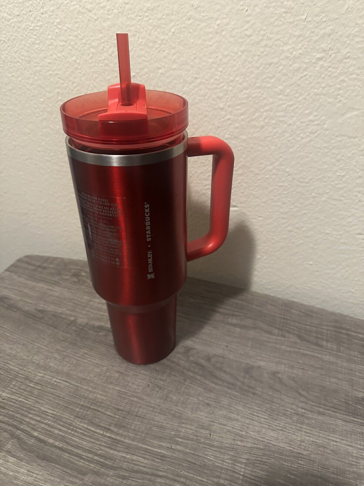 Starbucks X Stanley 2023 Holiday Red 40 oz Tumbler Limited Edition - Sold on eBay March 12th, 2025 for $80.00