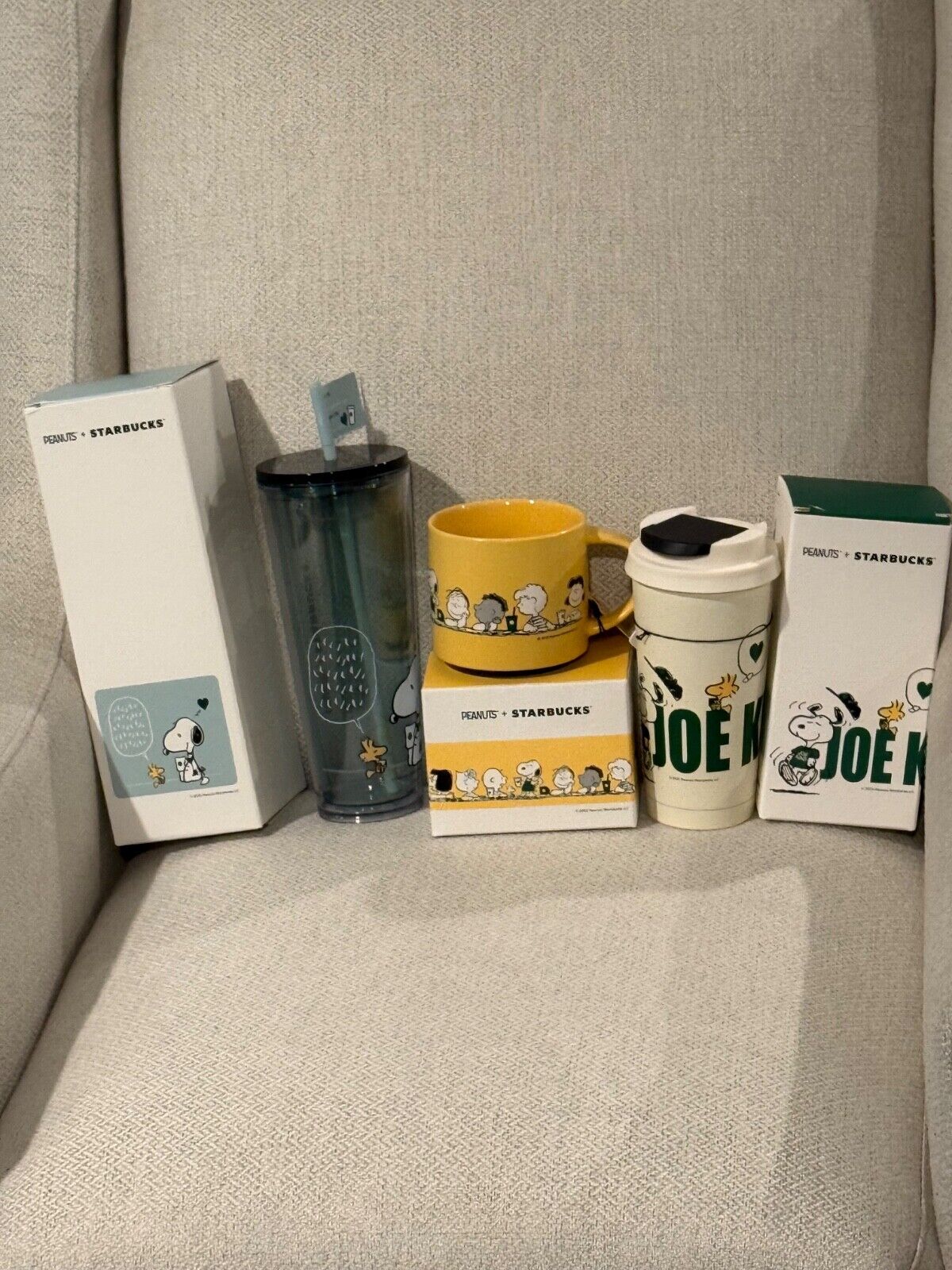 PEANUTS X STARBUCKS 2025 Collection Set of 3 - Sold on eBay March 30th, 2025 for $155.00