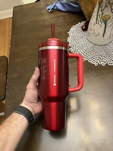 Starbucks + Stanley Holiday 2023 Collab (40 oz) Red Tumbler Mug SHIPS TODAY NEW - Sold on eBay November 24th, 2023 for $170.00