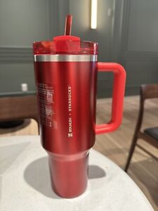 Stanley x Starbucks Holiday Red  40oz Tumbler Cup - 2023 Limited Edition NEW - Sold on eBay December 6th, 2023 for $160.00
