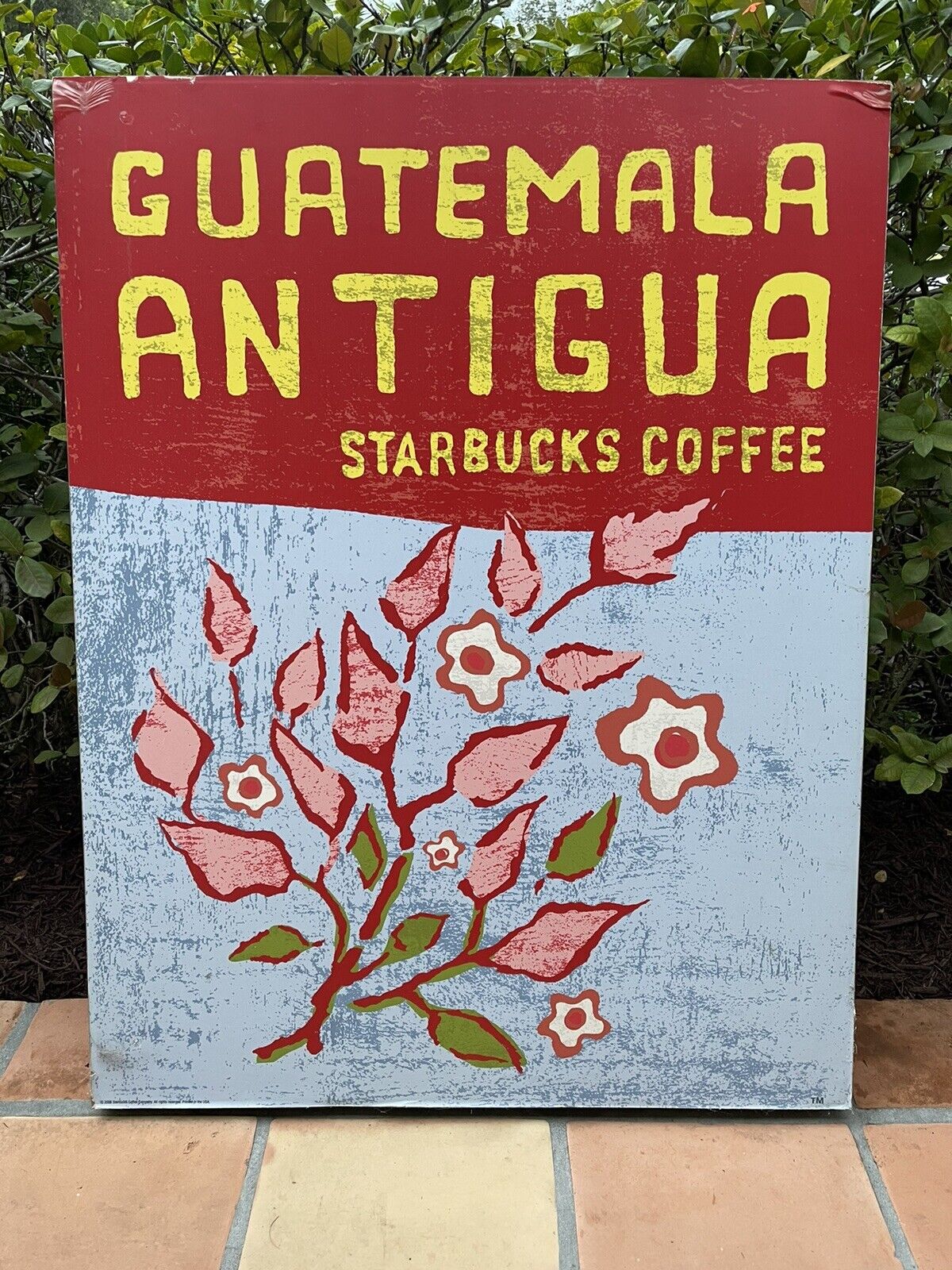 VTG Starbucks Guatemala Antigua RARE Store Wall Art Poster 40”x31” 2003 Original - Sold on eBay March 30th, 2025 for $288.75