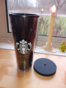 2014 Rare Starbucks NYC Graffiti HTF Tumbler 24 Oz Cold Cup *Read* NO STRAW - Sold on eBay January 14th, 2024 for $249.99
