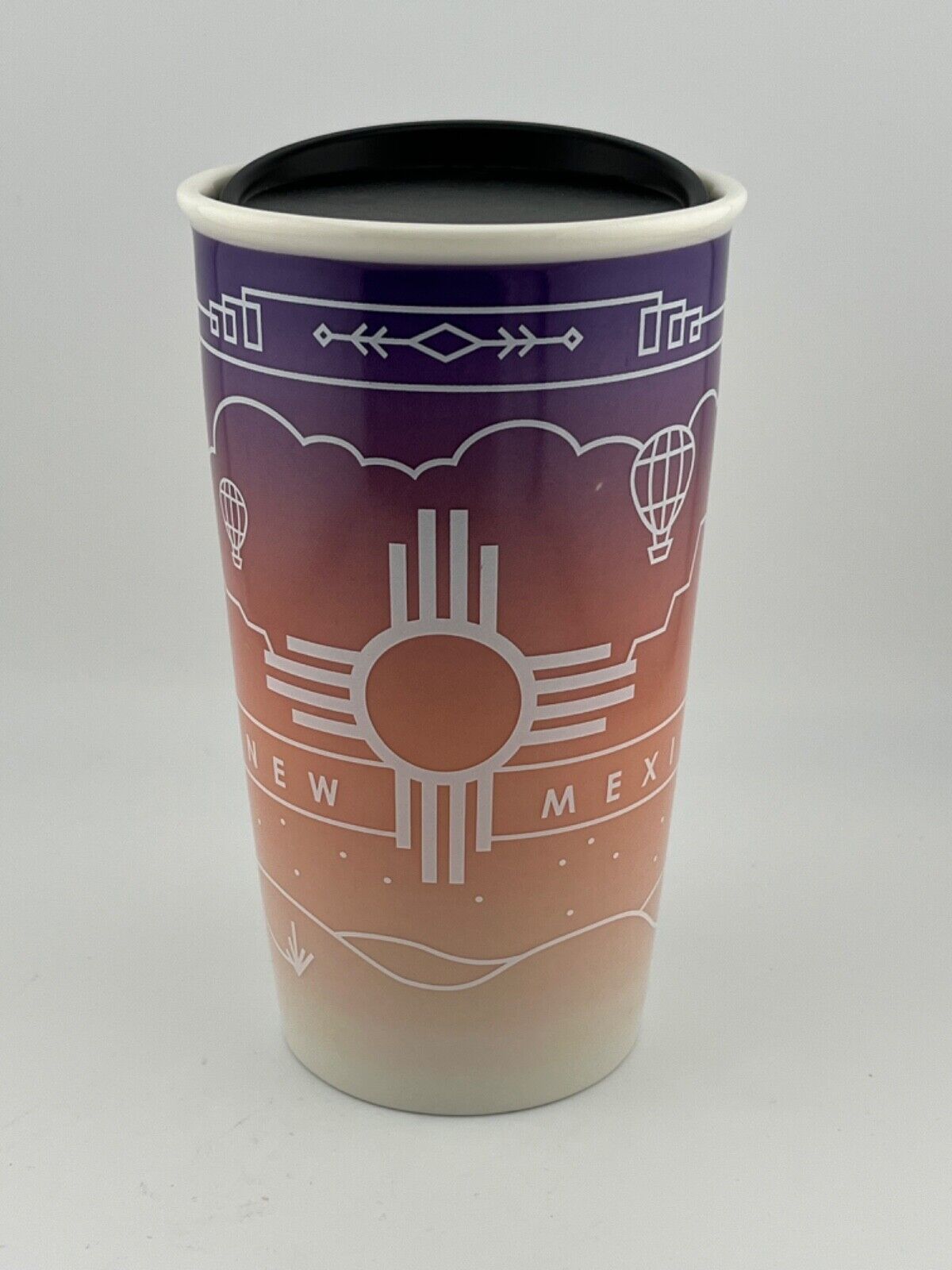 Starbucks New Mexico 2016 Ceramic Tumbler w/Lid 12 oz Purple Ombre Travel Mug - Sold on eBay February 24th, 2025 for $149.99