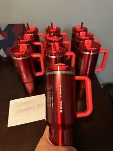 Starbucks + Stanley Holiday 2023 Collab (40 oz) Red Tumbler Mug IN HAND NEW - Sold on eBay November 4th, 2023 for $150.00