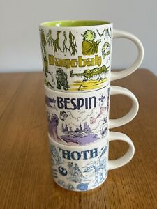 2020 Starbucks Been There Star Wars Coffee Mugs~Hoth Bespin Dagobah Set Of 3 MNB - Sold on eBay November 29th, 2023 for $395.00