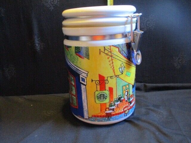 Vintage Starbucks by Chaleur Van Gogh "Cafe Terrace at Night" Coffee Canister - Sold on eBay January 1st, 2025 for $45.00