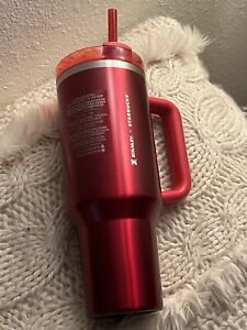 Starbucks x Stanley Holiday 2023 Collab 40 oz Red Tumbler Brand New - Sold on eBay November 16th, 2023 for $149.00 (17 bids) 