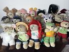 Lot Of 17 - 2000s Starbucks Bearista Teddy Bear Plush Doll