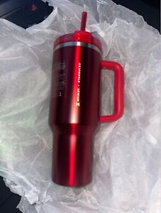 Starbucks + Stanley Holiday 2023 Collab (40 oz) Red Tumbler Mug IN HAND NEW - Sold on eBay November 1st, 2023 for $159.99