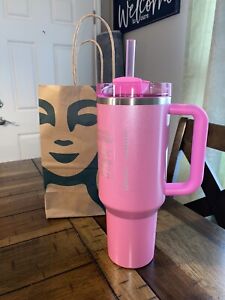starbucks x stanley 40 oz tumbler pink - Sold on eBay January 10th, 2024 for $233.50 (10 bids) 