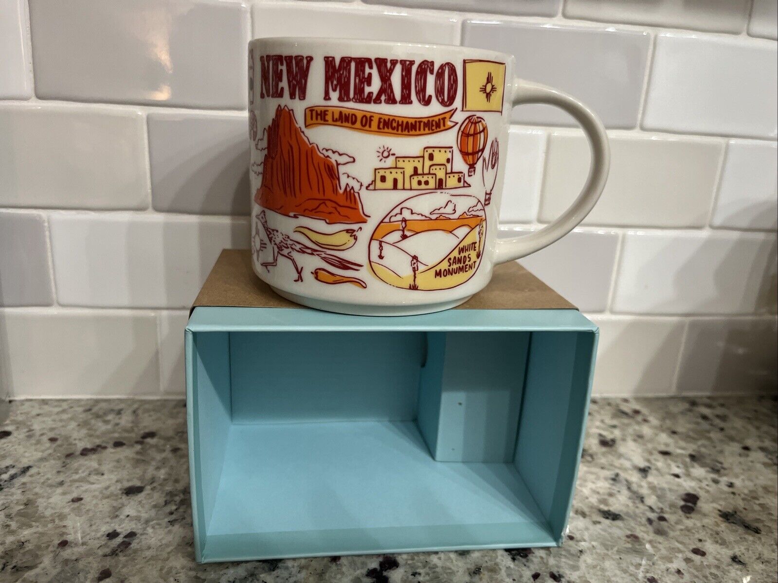 Starbucks New Mexico Been There Series Mug, 14 oz. Land Of Enchantment - Sold on eBay March 12th, 2025 for $82.00 (3 bids) 