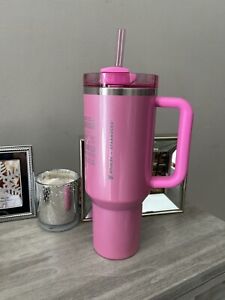 stanley 40 oz tumbler starbucks Winter Pink - Sold on eBay January 4th, 2024 for $220.00