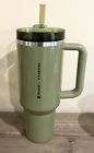 Starbucks Olive Green Pearl Stanley 40oz Tumbler Glitter Fall Release 2024 New - Sold on eBay September 8th, 2024 for $84.00