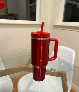 Starbucks Stanley 2023 Holiday Red 40oz Tumbler Limited Edition - Sold on eBay January 5th, 2024 for $225.00
