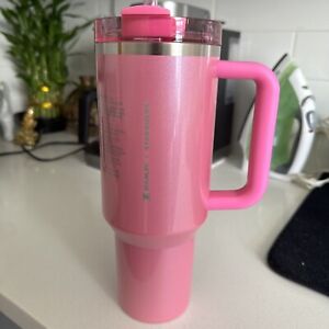 ? IN HAND ? 2024 Starbucks x Stanley Cup Holiday Tumbler 40 oz Pink - Sold on eBay January 3rd, 2024 for $225.00