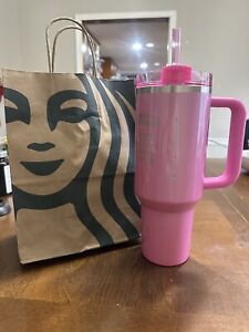 Stanley x Starbucks Winter Pink 40oz Tumbler (2024 Target Exclusive) New - Sold on eBay January 11th, 2024 for $280.00