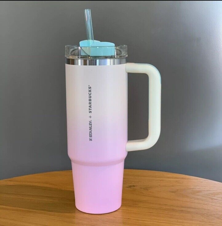 Executive Summer Starbucks x Stanley 2024 Taiwan Pink Beige 30oz SS Tumbler - Sold on eBay November 25th, 2024 for $99.99