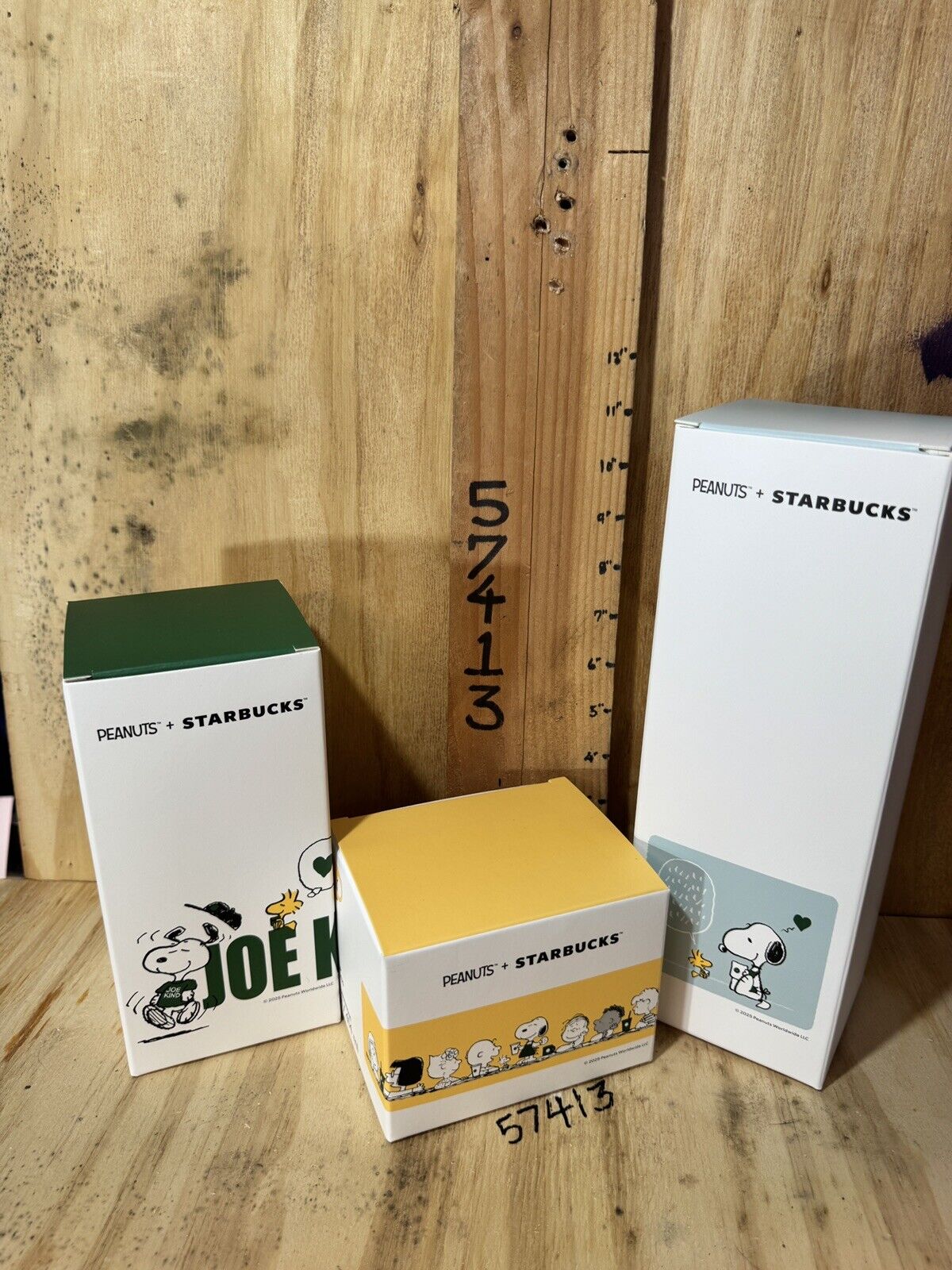 2025 Starbucks + Peanuts SET Ceramic Mug, Tumbler, Cold Cup 3pc Snoopy - Sold on eBay March 25th, 2025 for $155.00