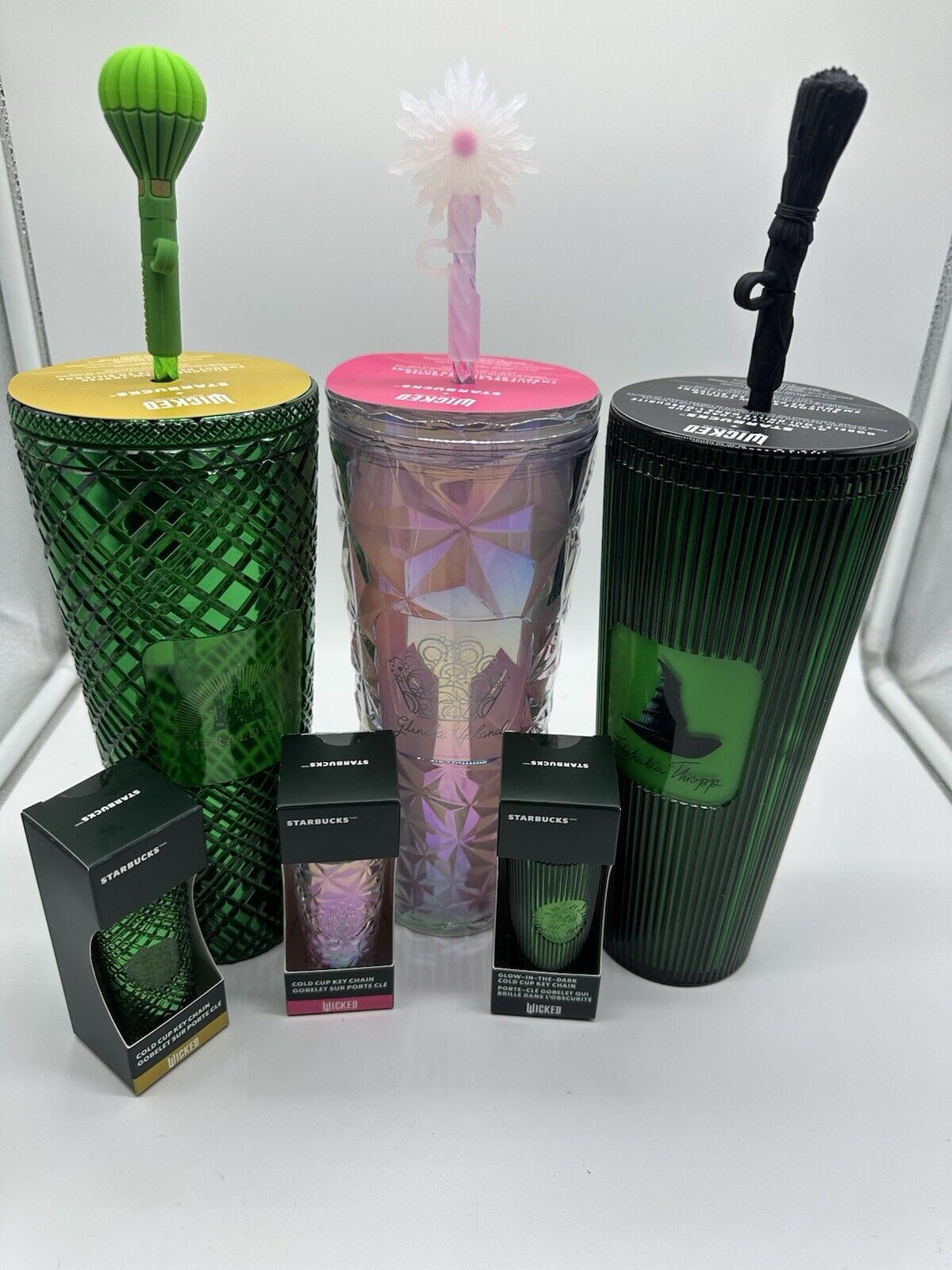 Starbucks 'Wicked' Topper Complete Collection 2024 w/ Matching Keychains **NWT** - Sold on eBay November 26th, 2024 for $375.00