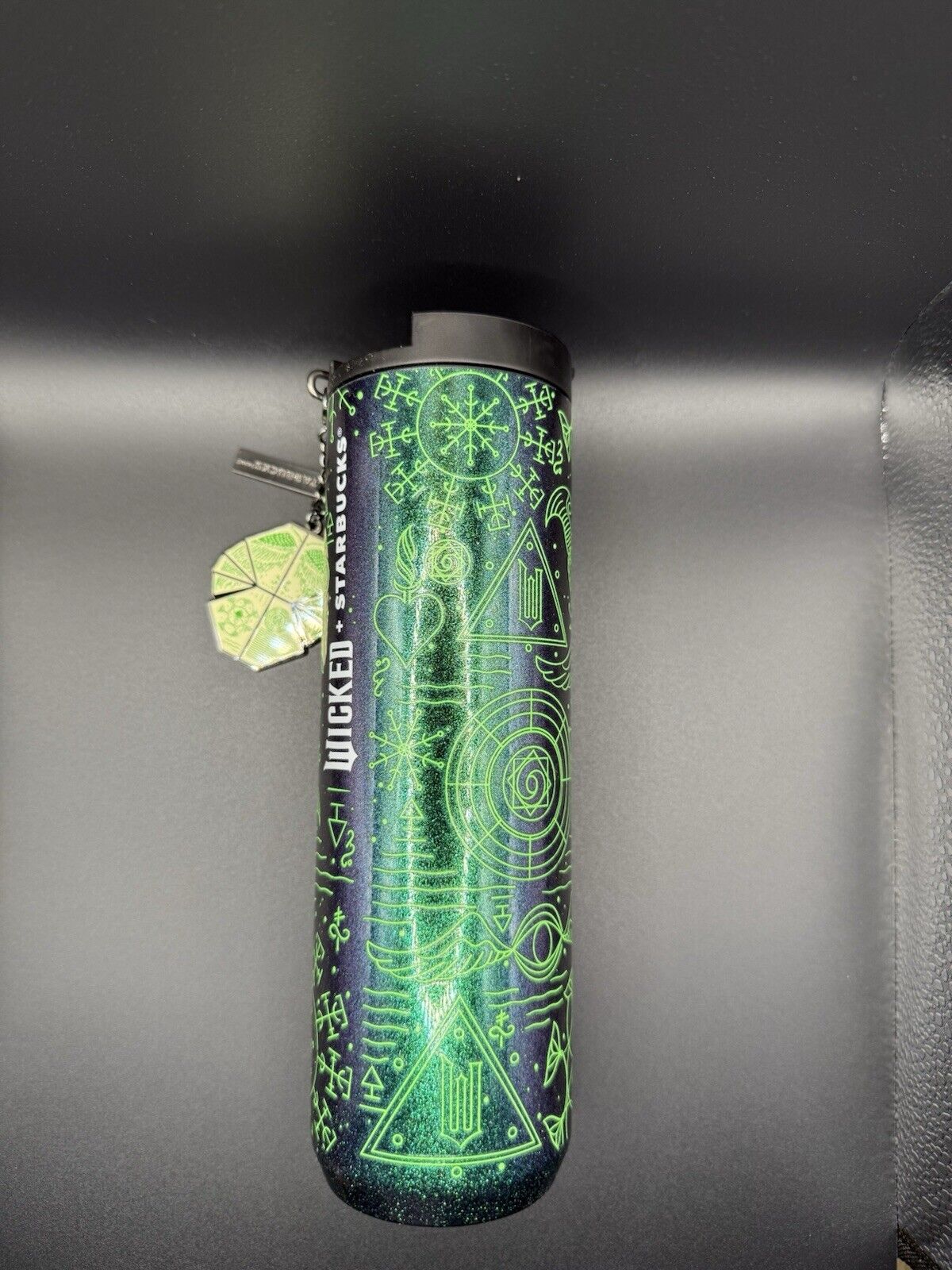 Starbucks Wicked Elphaba Glow In The Dark Vacuum Insulated Tumbler W/charm - Sold on eBay March 15th, 2025 for $120.00