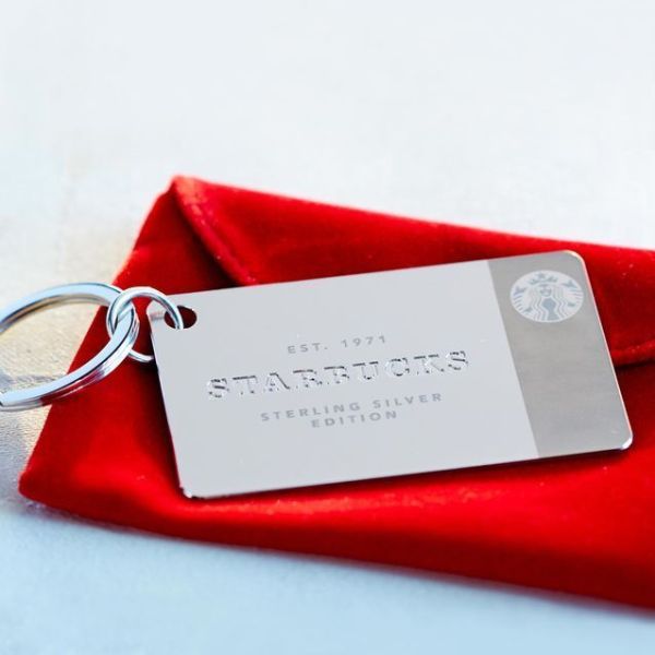 Starbucks 2014 Limited Edition .925 Sterling Silver Keychain Gift Card - $0 Bal - Sold on eBay Dec 10, 2021 for $199.00
