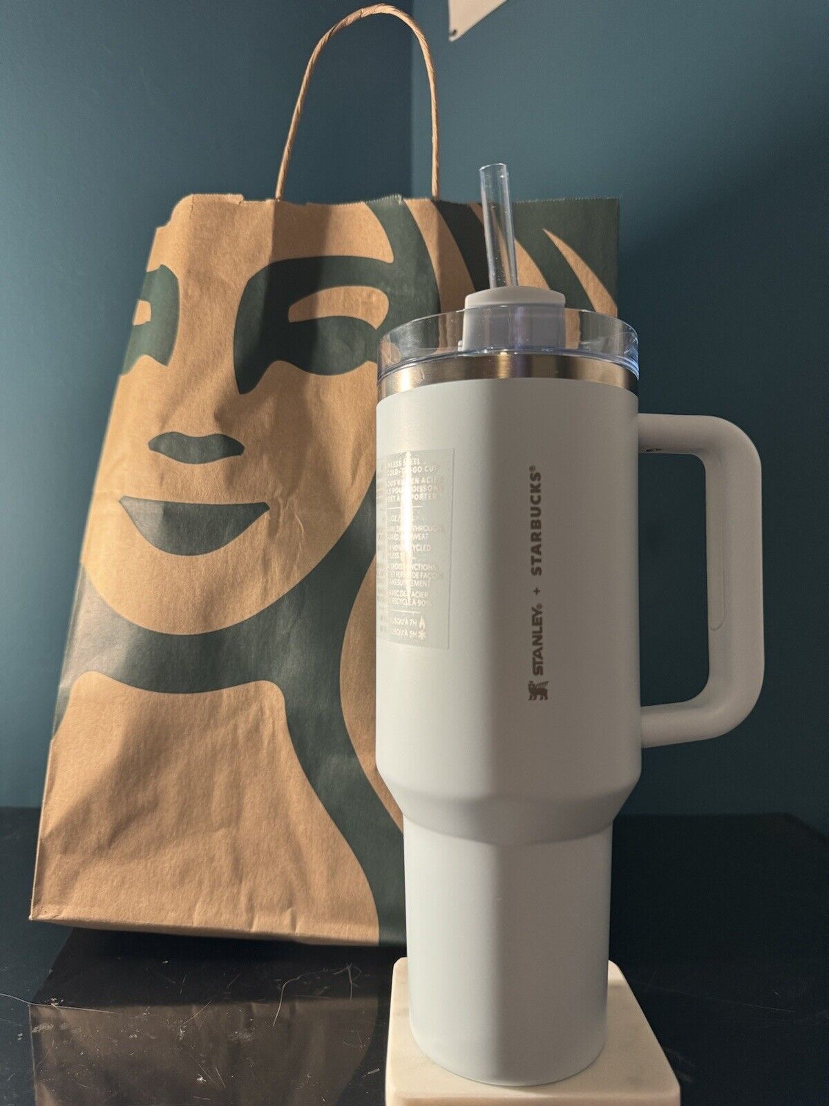 Starbucks x Stanley Spring Blue 40 Oz Tumbler (BRAND NEW) - Sold on eBay March 31st, 2025 for $59.99