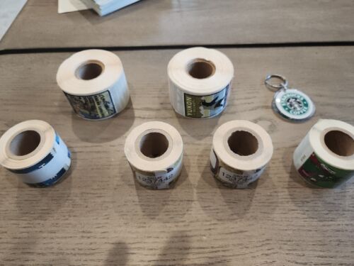 Starbucks  Lot Of Vintage Coffee Stamps Full Rolls Stickers Coffee Bar Keychain - Sold on eBay February 13th, 2024 for $149.99