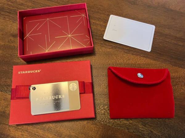 Starbucks Sterling SILVER Key Chain Gift Card 2014 LIMITED EDITION $50 BALANCE - Sold on eBay October 18th, 2024 for $207.00