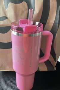 NEW Stanley x Starbucks Exclusive 2024 Pink 40oz Tumbler SAME DAY SHIPPING! - Sold on eBay January 11th, 2024 for $255.00 (15 bids) 