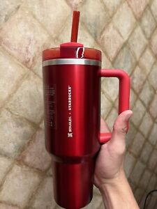 Starbucks x Stanley Holiday 2023 40 oz Red Tumbler Cup Mug Limited Christmas - Sold on eBay November 28th, 2023 for $200.00 (1 bids) 