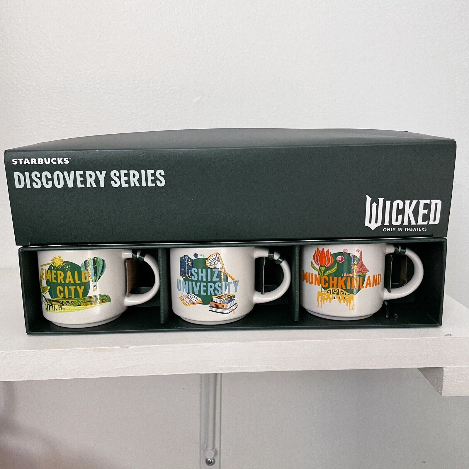 Universal Studios Wicked Starbucks Discovery Series 3 Mini Mug 2 Oz Ornament Set - Sold on eBay January 22nd, 2025 for $75.99