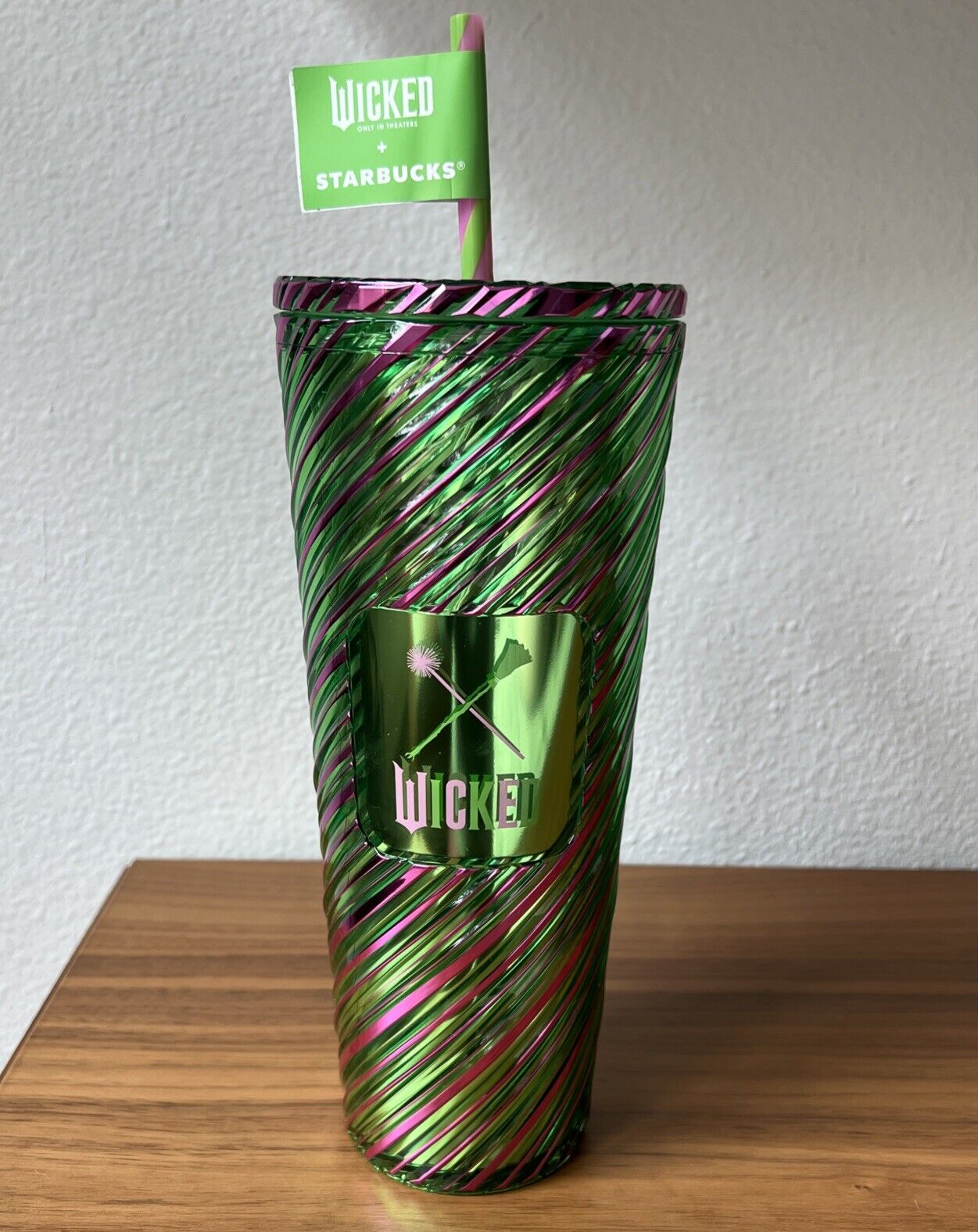 Rare Wicked Starbucks Tumbler 24 Oz Pink & Green NWT - Sold on eBay February 8th, 2025 for $69.00