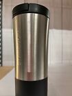 Starbucks Brushed Silver Black Stainless Steel Tumbler - 20 oz - Damaged - Photo - Sold on eBay August 2nd, 2024 for $88.99