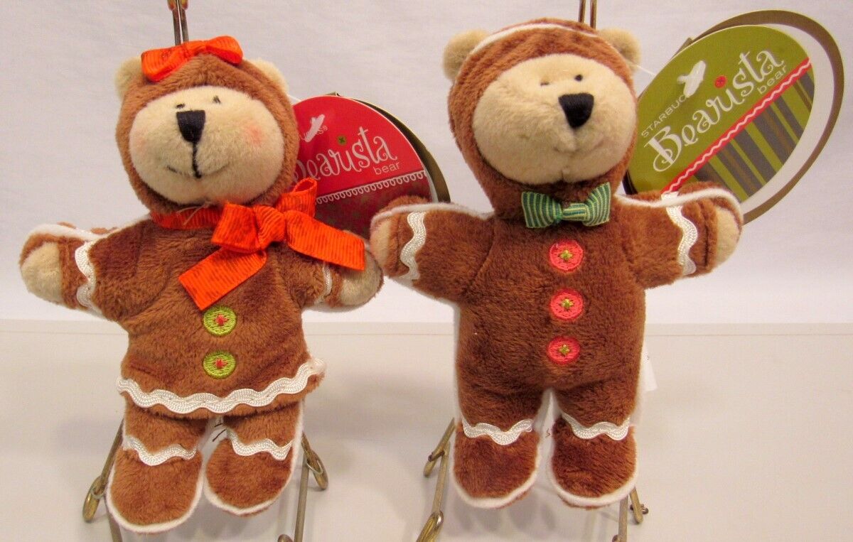 SET OF TWO STARBUCKS CHRISTMAS GINGERBREAD GIRL & BOY BEARISTA BEAR  (EZS001169) - Sold on eBay February 9th, 2025 for $85.00 (1 bids) 