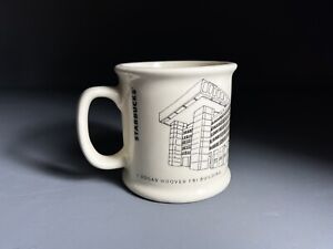 RARE 2015 Starbucks Coffee Mug J. Edgar Hoover FBI BUILDING 14 Oz Ceramic Large - Sold on eBay November 27th, 2023 for $179.98