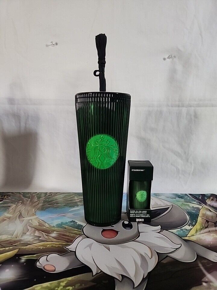 Starbucks Wicked 24oz. Cold Cup Tumbler Emerald Green With Topper And Key Chain - Sold on eBay January 23rd, 2025 for $69.55