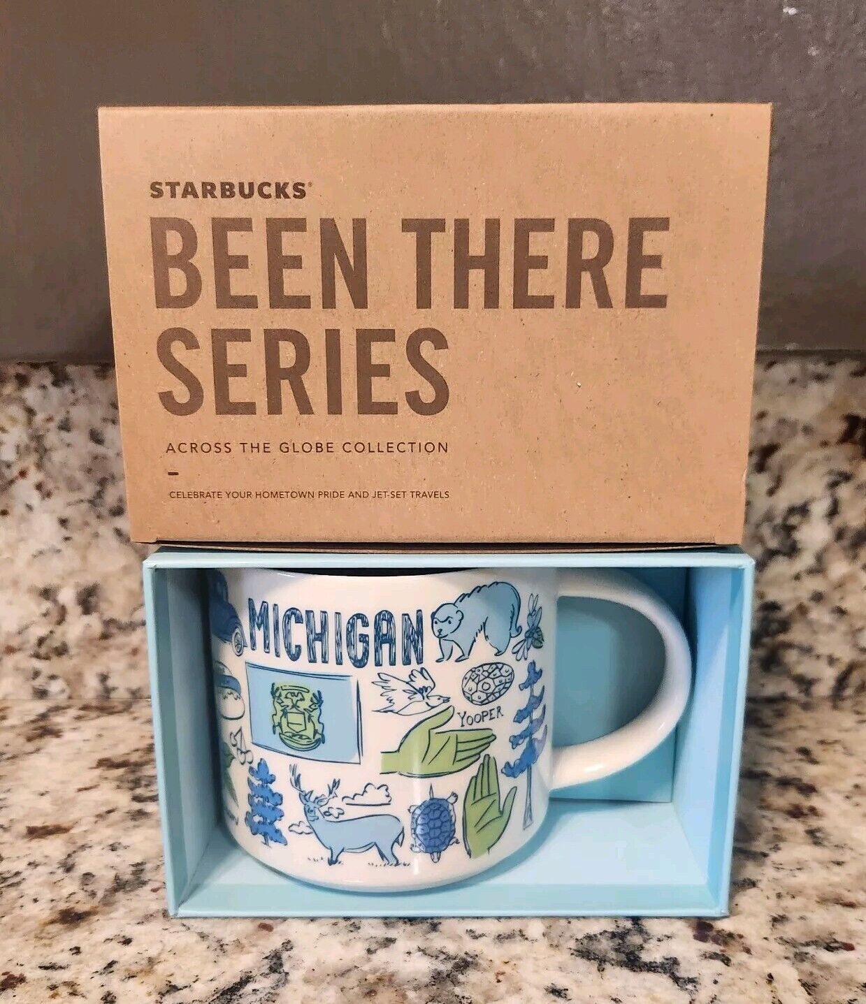 NEW Starbucks 2023 MICHIGAN Been There Series 14oz Coffee Cup Mug - Sold on eBay January 4th, 2025 for $75.99